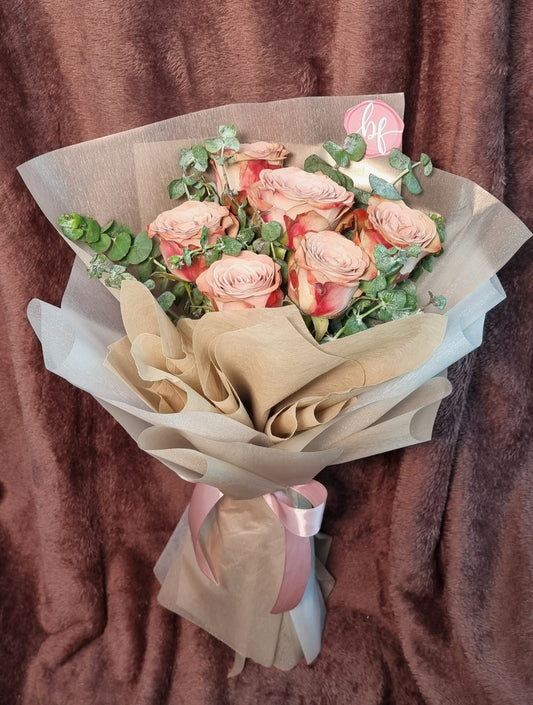 Bouquet - Cappuccino roses