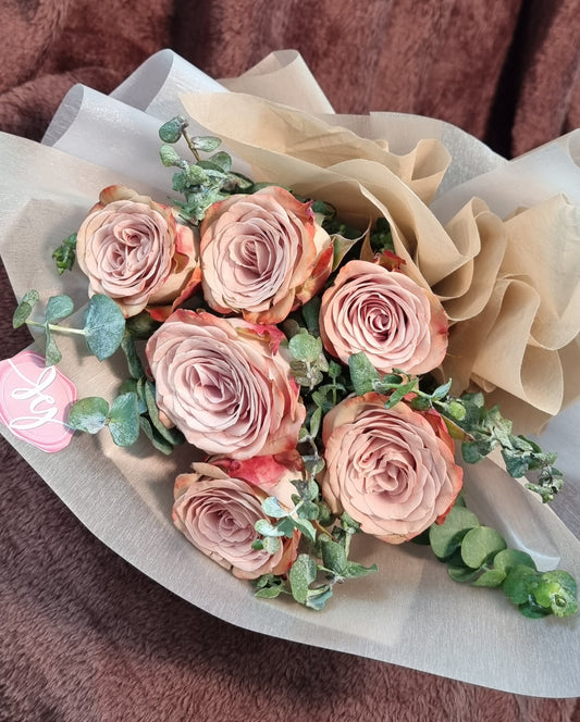 Bouquet - Cappuccino roses