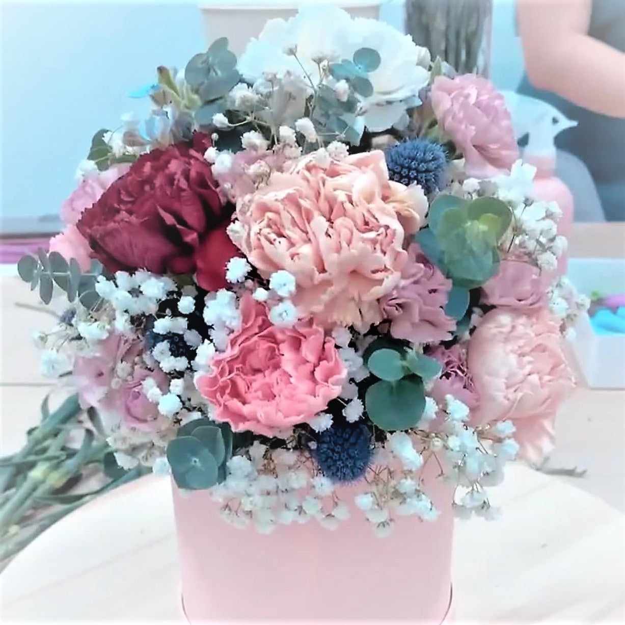 Flower Arrangement Workshop - Bloom Box Arrangement